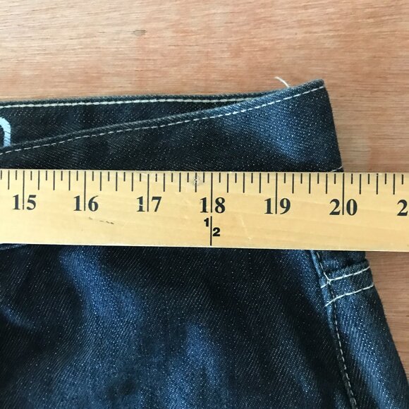 Ecko Unltd 72+ Loose Jeans Men 38 Black High Rise Stretch Skater Grunge 18003 - Picture 10 of 12